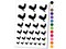 Rooster Chicken Standing Solid Temporary Tattoo Water Resistant Fake Body Art Set Collection